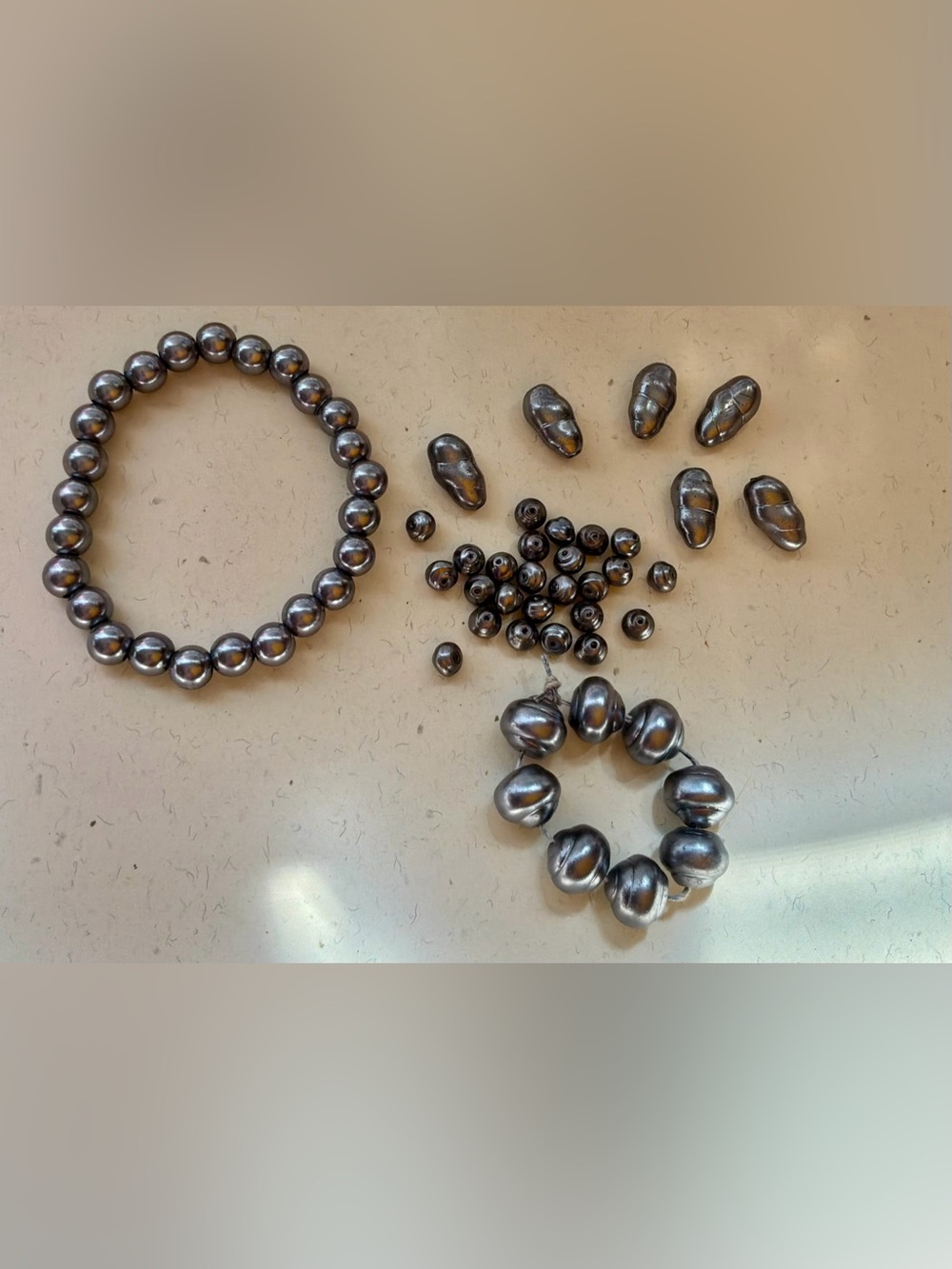 Vintage Baroque glass pearl lot